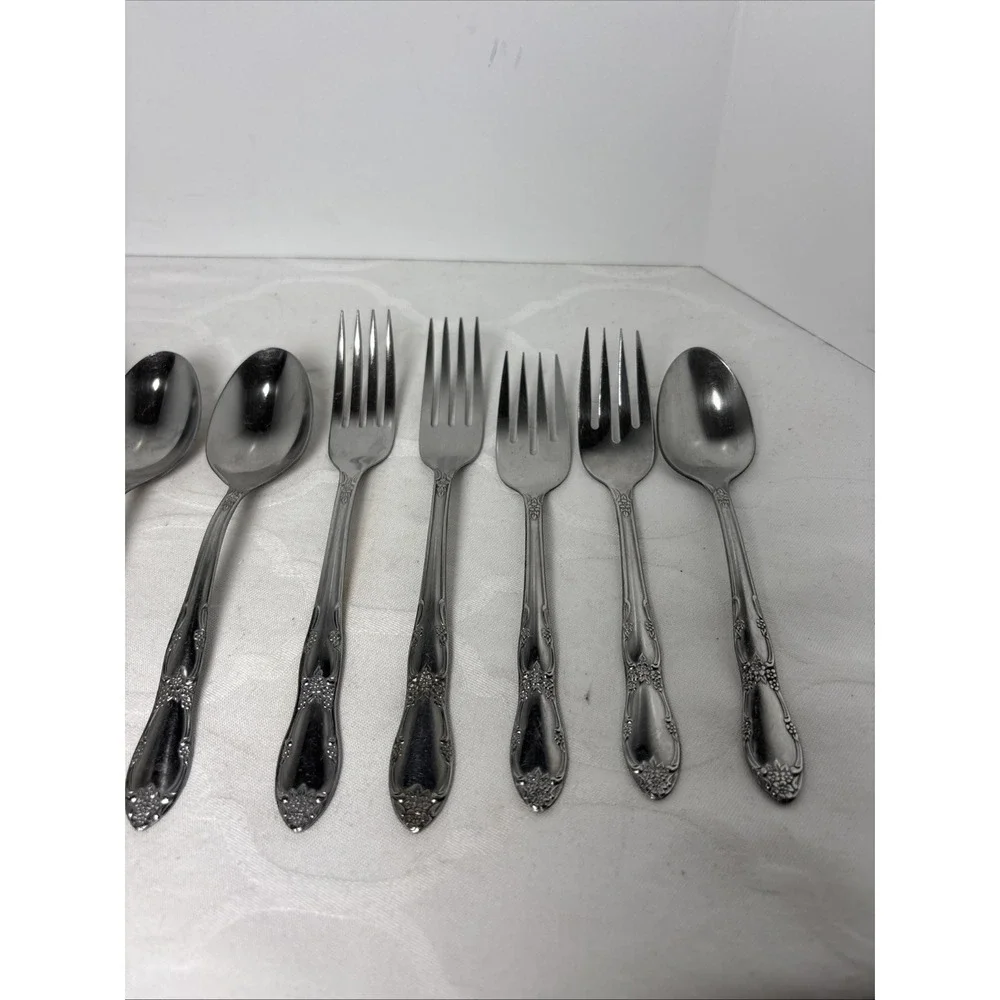 14 VTG Wm A Rogers Oneida Ltd Fenway Daydream Spoons Forks Stainless Flatware
